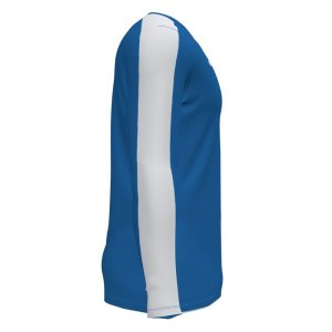 JOMA ACADEMY T-SHIRT ROYAL-WHITE L/S