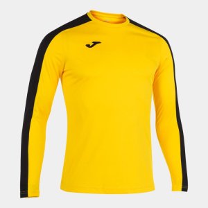JOMA ACADEMY T-SHIRT YELLOW-BLACK L/S