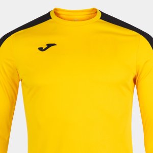 JOMA ACADEMY T-SHIRT YELLOW-BLACK L/S
