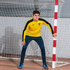 JOMA ACADEMY T-SHIRT YELLOW-BLACK L/S