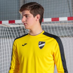 JOMA ACADEMY T-SHIRT YELLOW-BLACK L/S