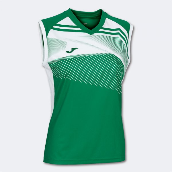 JOMA SUPERNOVA II WOMENS T-SHIRT GREEN-WHITE SLEEVELESS