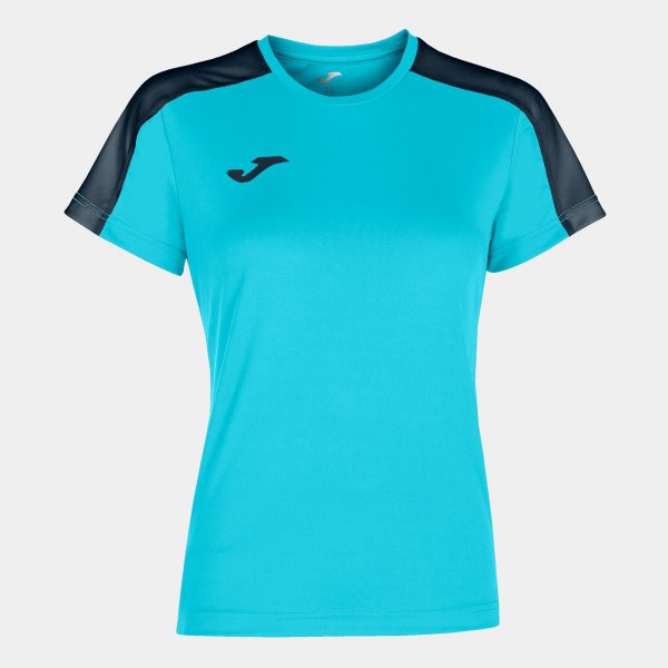 JOMA ACADEMY T-SHIRT FLUOR TURQUOISE-DARK NAVY S/S