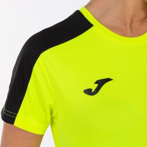 JOMA ACADEMY T-SHIRT FLUOR YELLOW-BLACK S/S