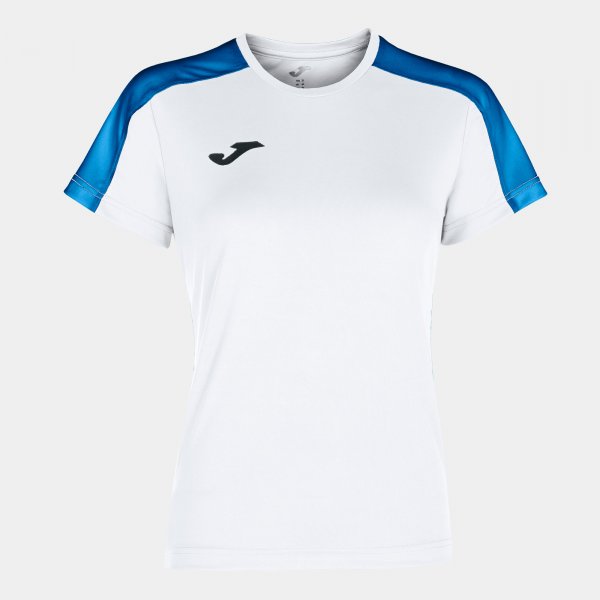 JOMA ACADEMY T-SHIRT WHITE-ROYAL S/S