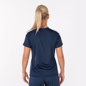 JOMA ACADEMY T-SHIRT DARK NAVY-WHITE S/S