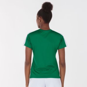 JOMA ACADEMY T-SHIRT GREEN-WHITE S/S