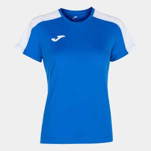 JOMA ACADEMY T-SHIRT ROYAL-WHITE S/S