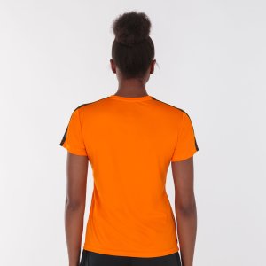 JOMA ACADEMY T-SHIRT ORANGE-BLACK S/S