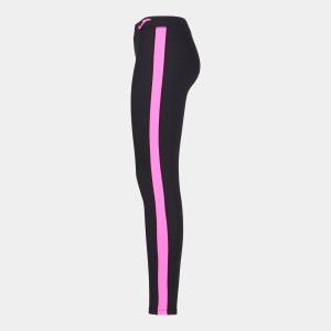 JOMA ASCONA LONG TIGHT BLACK-FLUOR PINK