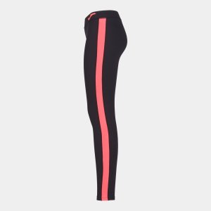JOMA ASCONA LONG TIGHT BLACK-FLUOR CORAL