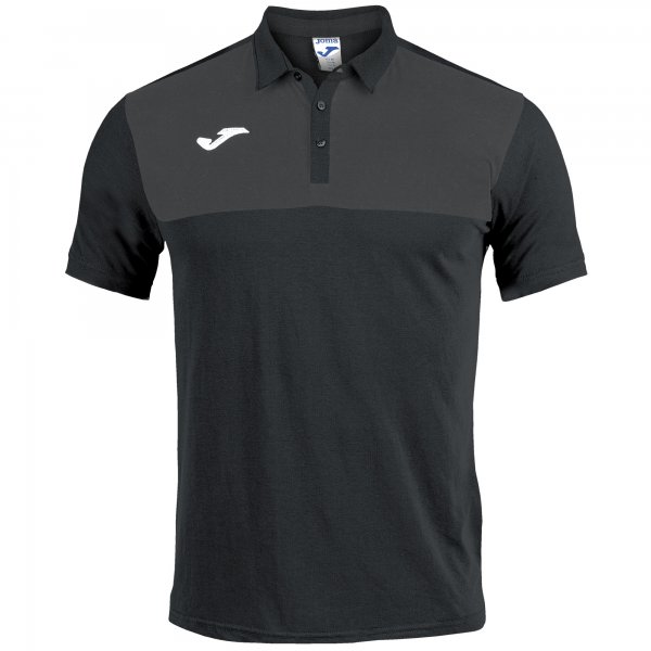 JOMA WINNER POLO BLACK-ANTHRACITE S/S