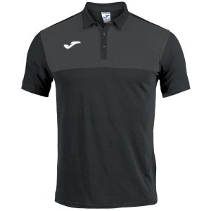 JOMA WINNER POLO BLACK-ANTHRACITE S/S