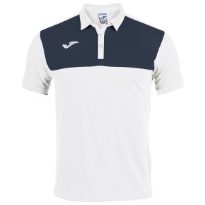 JOMA WINNER POLO WHITE-DARK NAVY S/S