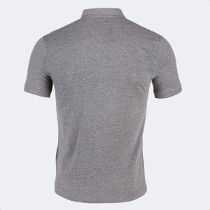 JOMA WINNER POLO MELANGE-BLACK S/S