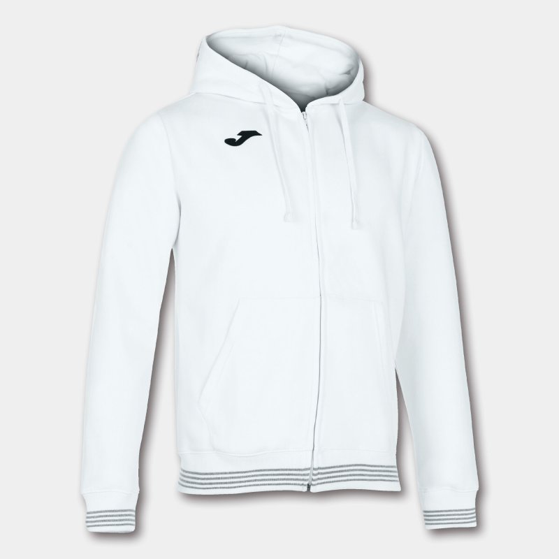 JOMA CAMPUS III HOODIE JACKET WHITE