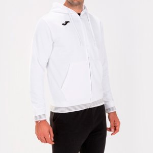 JOMA CAMPUS III HOODIE JACKET WHITE