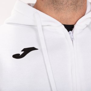 JOMA CAMPUS III HOODIE JACKET WHITE