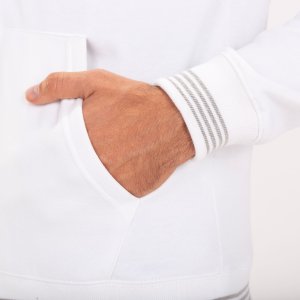 JOMA CAMPUS III HOODIE JACKET WHITE