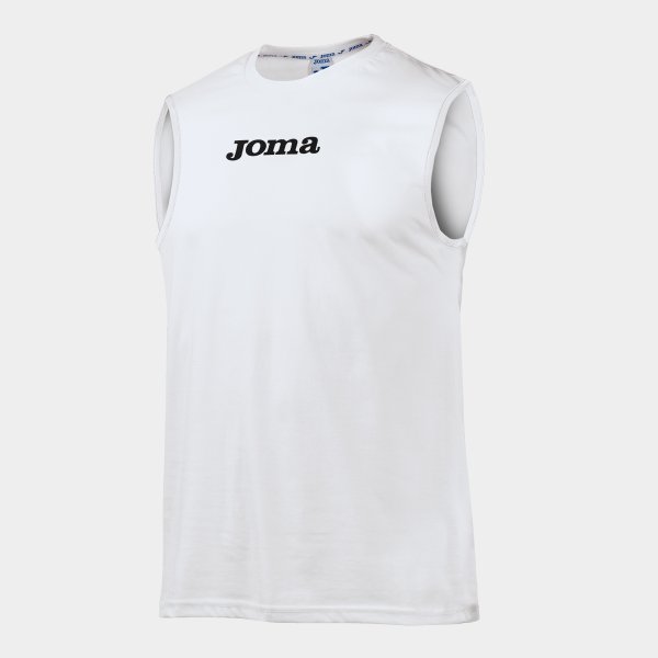 JOMA NANTES T-SHIRT WHITE SLEEVELESS - 10 PCS -