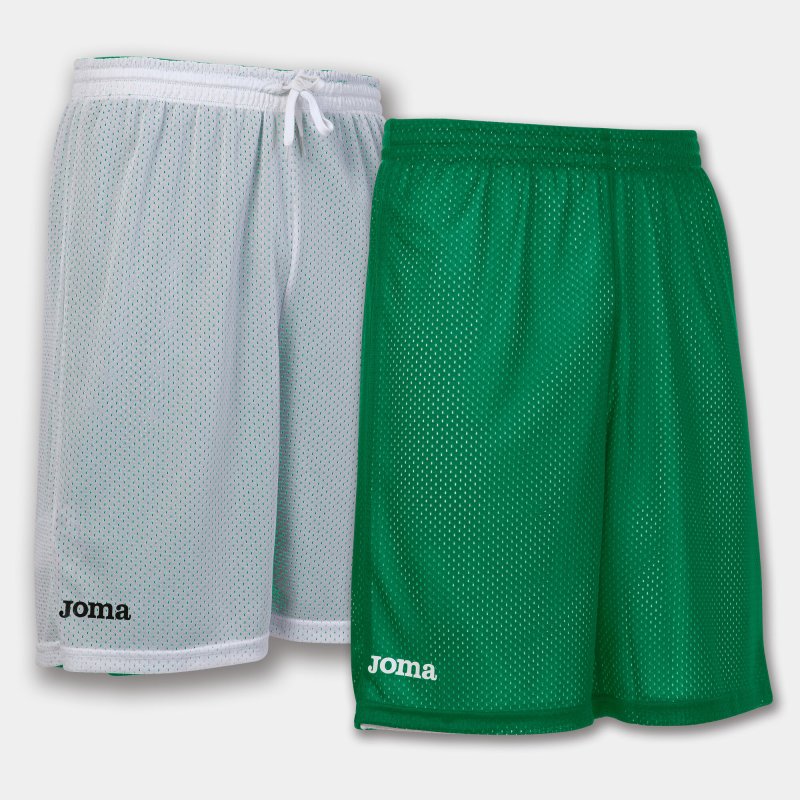 JOMA SHORT BASKET REVERSIBLE ROOKIE GREEN-WHITE