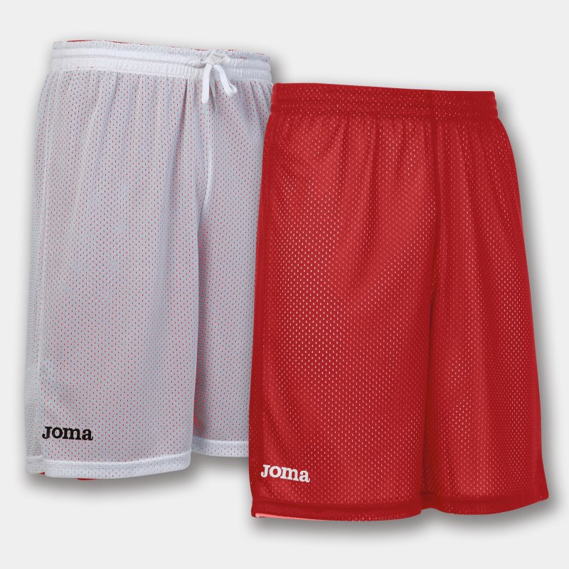 JOMA SHORT BASKET REVERSIBLE ROOKIE RED-WHITE