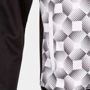 JOMA SUPERNOVA III ZIP-UP HOODIE BLACK WHITE