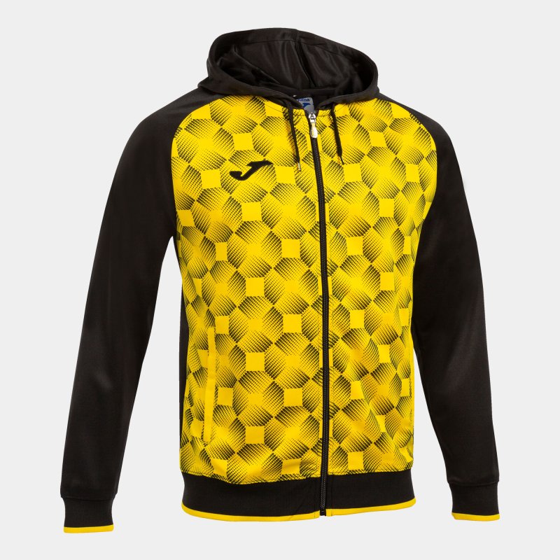 JOMA SUPERNOVA III ZIP-UP HOODIE BLACK YELLOW