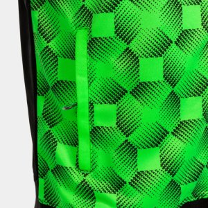 JOMA SUPERNOVA III ZIP-UP HOODIE BLACK FLUOR GREEN