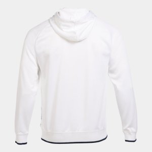 JOMA SUPERNOVA III ZIP-UP HOODIE WHITE NAVY