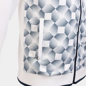 JOMA SUPERNOVA III ZIP-UP HOODIE WHITE NAVY