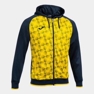JOMA SUPERNOVA III ZIP-UP HOODIE NAVY YELLOW