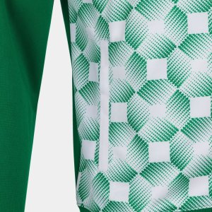 JOMA SUPERNOVA III ZIP-UP HOODIE GREEN WHITE