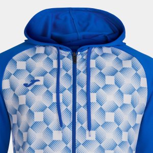 JOMA SUPERNOVA III ZIP-UP HOODIE ROYAL WHITE