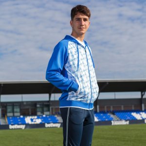 JOMA SUPERNOVA III ZIP-UP HOODIE ROYAL WHITE