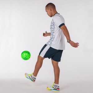 JOMA SUPERNOVA III SHORT SLEEVE T-SHIRT WHITE NAVY