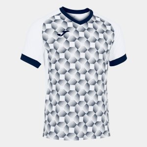 JOMA SUPERNOVA III SHORT SLEEVE T-SHIRT WHITE NAVY