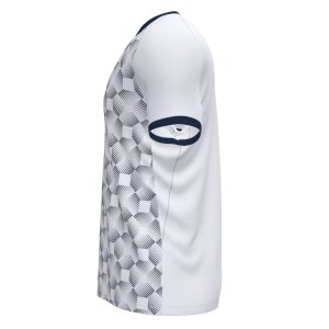JOMA SUPERNOVA III SHORT SLEEVE T-SHIRT WHITE NAVY