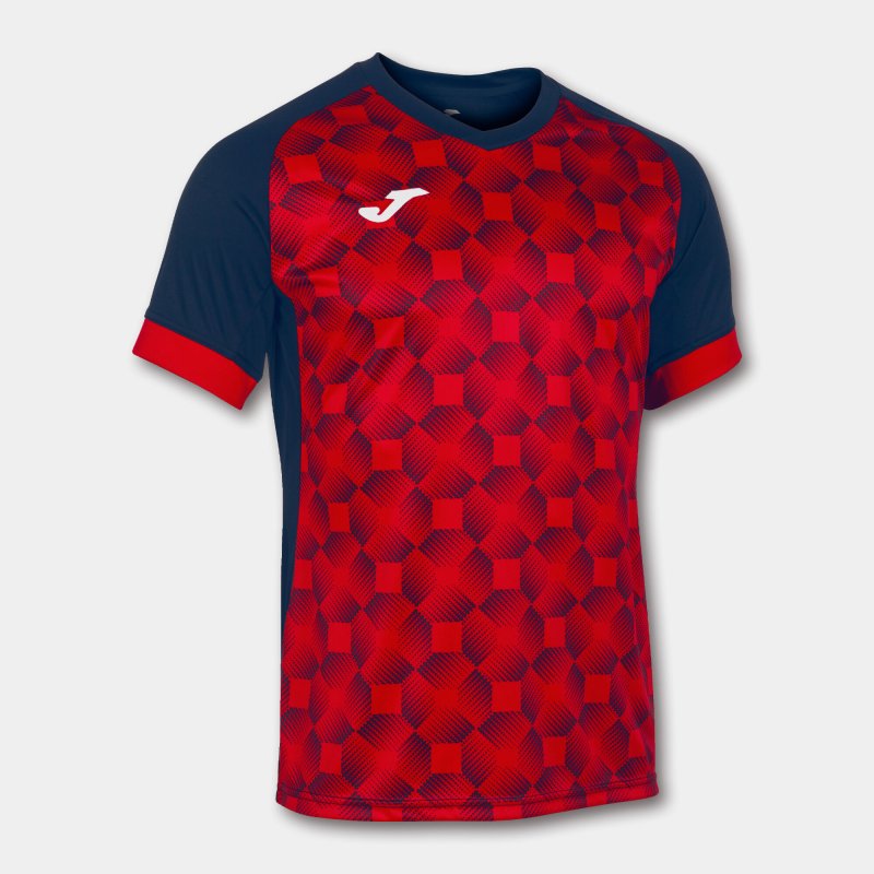 JOMA SUPERNOVA III SHORT SLEEVE T-SHIRT NAVY RED