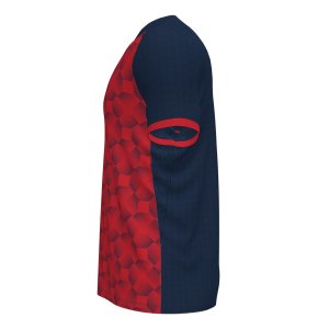JOMA SUPERNOVA III SHORT SLEEVE T-SHIRT NAVY RED