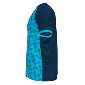 JOMA SUPERNOVA III SHORT SLEEVE T-SHIRT NAVY FLUOR TURQUOISE