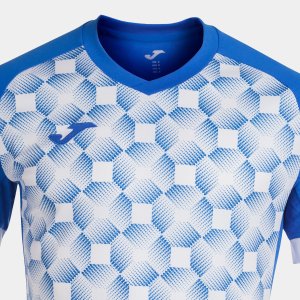 JOMA SUPERNOVA III SHORT SLEEVE T-SHIRT ROYAL WHITE