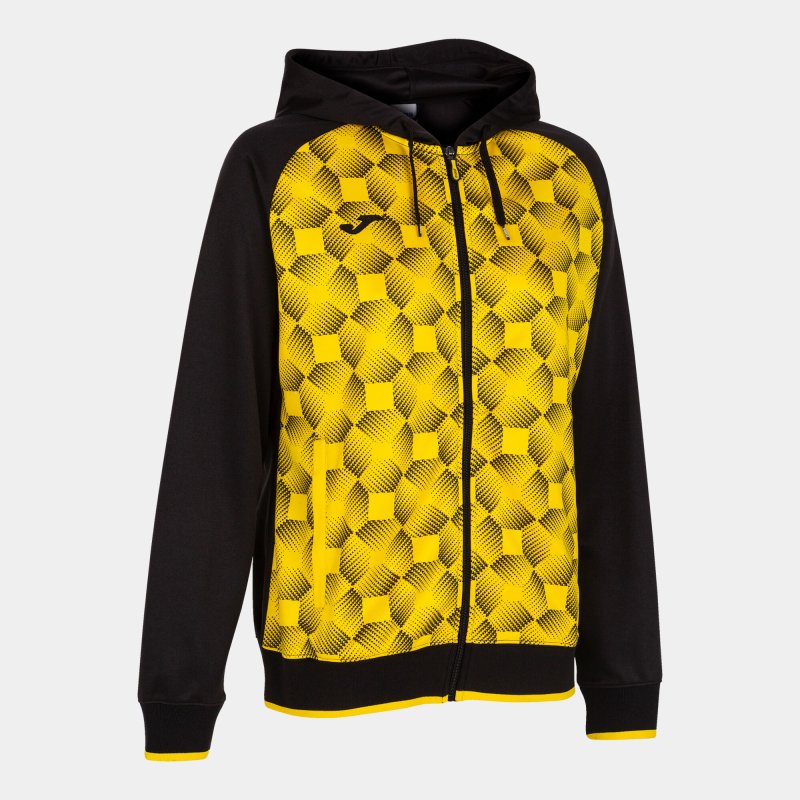 JOMA SUPERNOVA III ZIP-UP HOODIE BLACK YELLOW