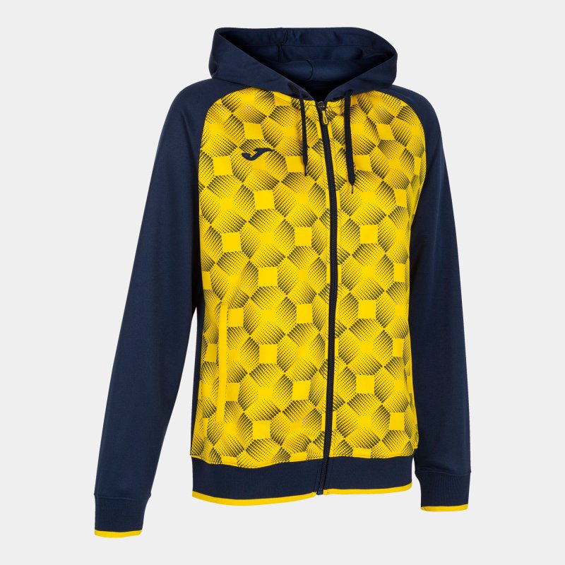 JOMA SUPERNOVA III ZIP-UP HOODIE NAVY YELLOW