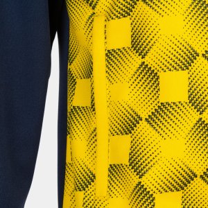 JOMA SUPERNOVA III ZIP-UP HOODIE NAVY YELLOW