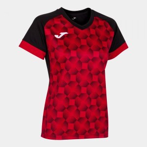 JOMA SUPERNOVA III SHORT SLEEVE T-SHIRT BLACK RED