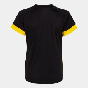 JOMA SUPERNOVA III SHORT SLEEVE T-SHIRT BLACK YELLOW