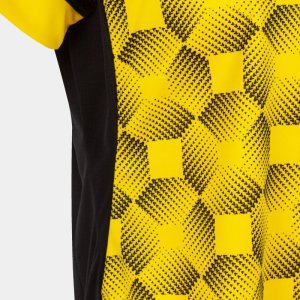 JOMA SUPERNOVA III SHORT SLEEVE T-SHIRT BLACK YELLOW