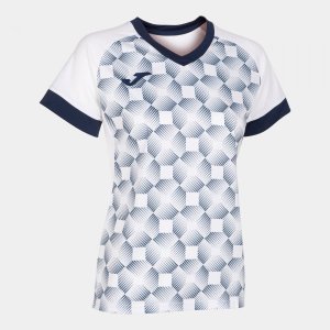 JOMA SUPERNOVA III SHORT SLEEVE T-SHIRT WHITE NAVY