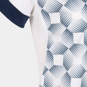 JOMA SUPERNOVA III SHORT SLEEVE T-SHIRT WHITE NAVY